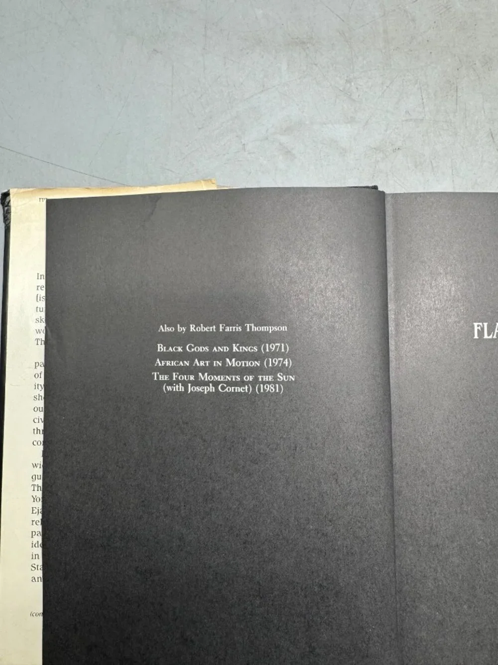 Flash Of The Spirit African & Afro American Art Philosophy Book Robert Thompson